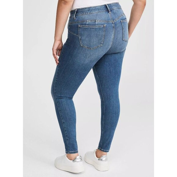 Torrid Bombshell Skinny Premium Stretch Jeans 26R Medium Wash 5-Pocket Style - Picture 2 of 16